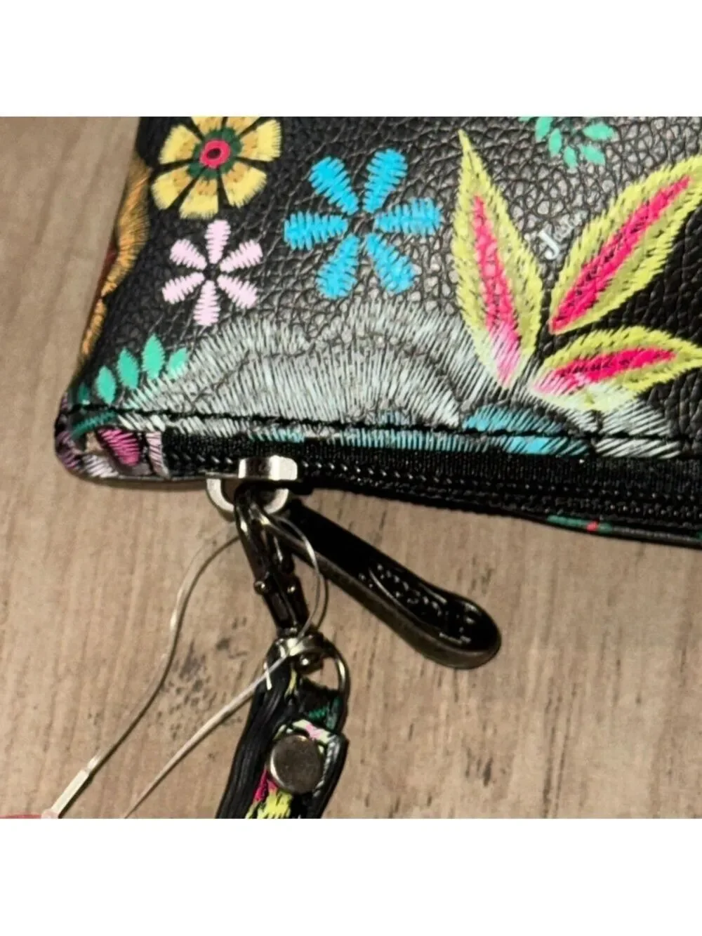 Justin Floral Wristlet Essentials Pouch NWT